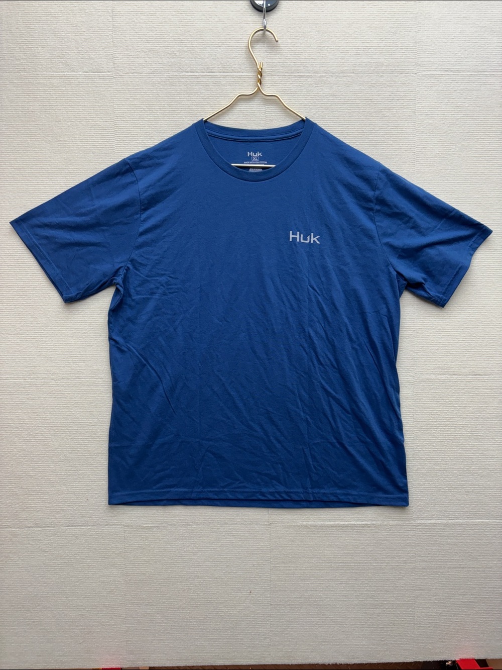 Huk Short Sleeve Crew Tee in Royal Blue XL